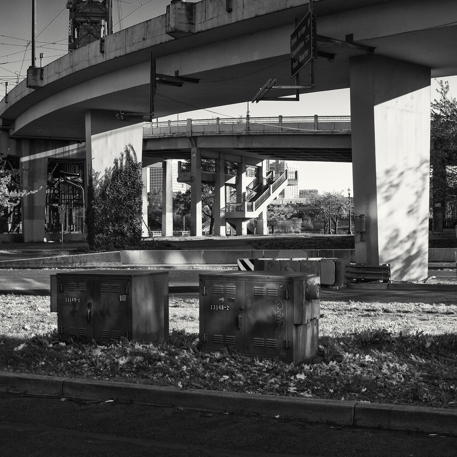 Underpass of Steel Bridge in Portland, OR